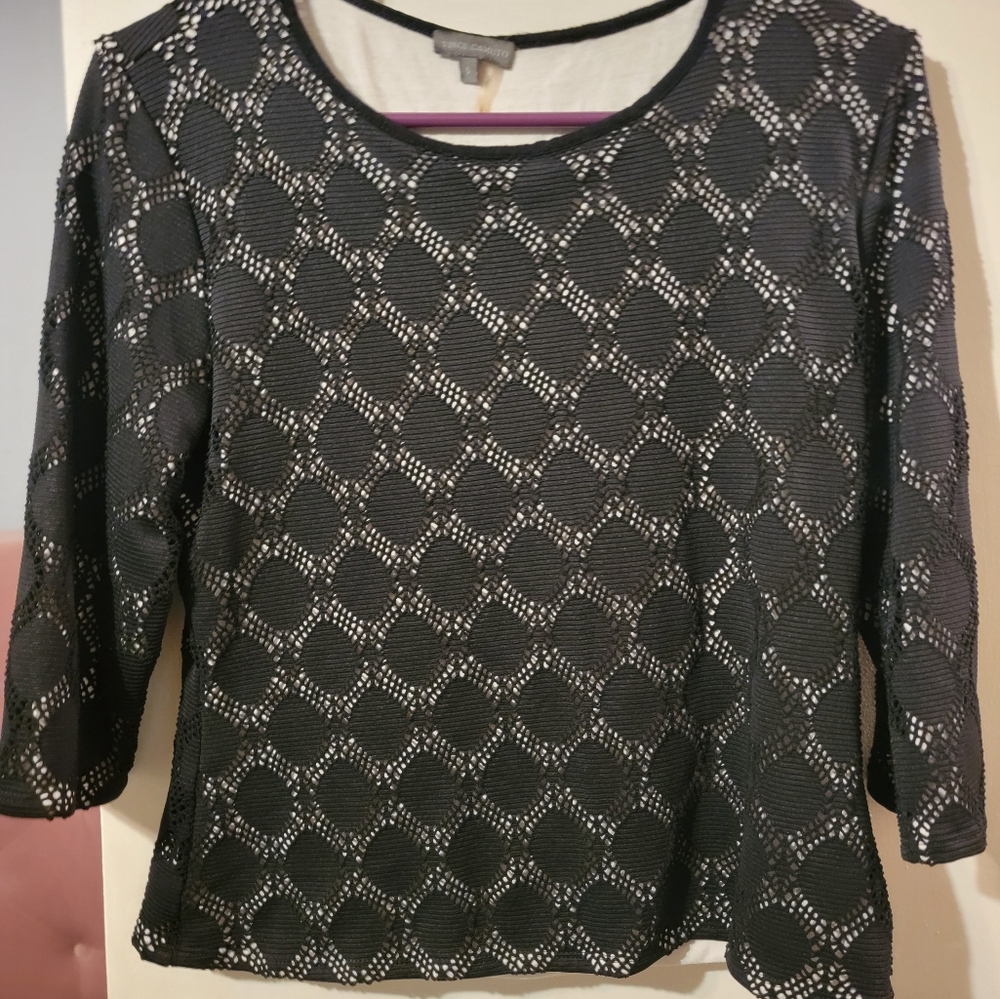 Vince Camuto Black Blouse